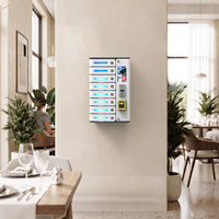 MIA - Armario de Carga de Teléfonos Móviles de Autoservicio con 8 Compartimentos, Operado con Monedas y Tarjetas de Crédito, con Carga PD20W, Máquina Expendedora de Carga de Teléfonos