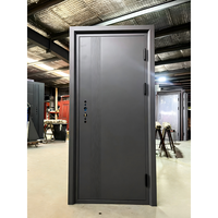 Porte de sécurité en acier inoxydable, étanche et résistante au soleil, avec moustiquaire en fibre de verre pour appartement, villa, entrée extérieure commerciale