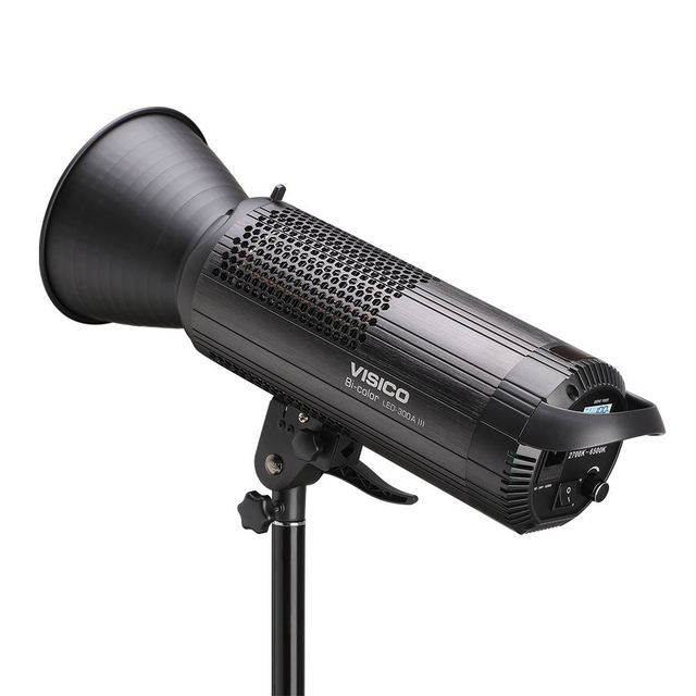 300W Stand Lighting Photography Cob Led Light Bi Color 2700-5600K Portable Photography Lighting