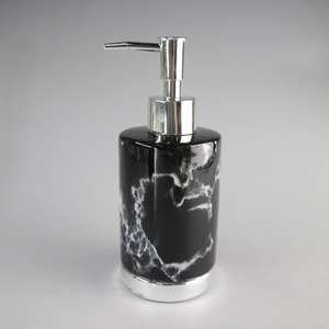 Set di Accessori da Bagno <span class=keywords><strong>in</strong></span> Ceramica Porcellana Hengfei, 3 Pezzi, Design <span class=keywords><strong>in</strong></span> <span class=keywords><strong>Marmo</strong></span> Nero, Dispenser Sapone, Bicchiere, <span class=keywords><strong>Portasapone</strong></span> - Product Image 5