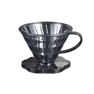 Reçine Percolator huni kahve damlatıcı üzerine dökün el demleme süzgeç filtreli fincan kahve filtreleri