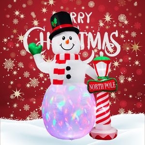 BS-b 180cm <strong>Inflatable</strong> Christmas Snowman Christmas <strong>Garden</strong> <strong>Inflatable</strong> Products Lights <strong>Inflatable</strong> Toys Christmas Festive Atmosphere - Product Image 6