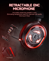 Écouteurs sans fil de studio Picun G2 de qualité supérieure à faible latence, casque de jeu personnalisé avec connecteur stéréo plaqué or, câble de 2,0 m, excellent