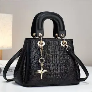 New Korean Fashion Trend Umhängetasche Handtasche Seiden schal Dekoration Krokodil Muster Frauen Geldbörsen und Handtaschen Damen