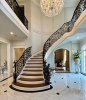 Kit d'escalier courbé préfabriqué pour une installation rapide sur les projets de construction résidentielle
