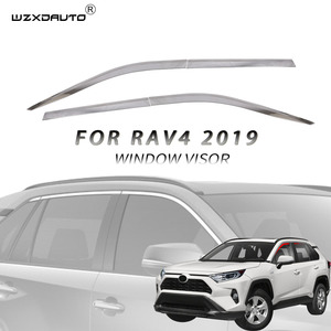 Accessoires extérieurs Pare-soleil latéral Pare-pluie Visière de porte chromée pour 2019 Prix usine - Product Image 2