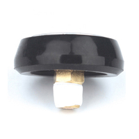 3000PSI cadran 35MM NPT1/8 manomètre de bouteille d'oxygène médical avec caoutchouc noir utilisé sur le régulateur