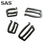 Clip de connexion en sangle SAS en gros, 32 mm, 38 mm, en plastique, avec mousqueton pivotant à ressort et boucle de ceinture pour appareil photo