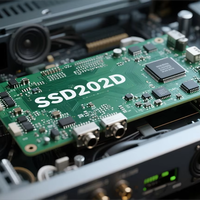 SigMastar SSD202D Cortex Dual-core A7 1.2GHz DDR3 intégré 128 Mo SPI NAND Sans fil WIFI 2.4G BLE Port d'extension SPI Appareil tactile
