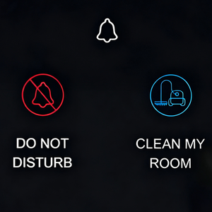 Campanello Personalizzabile per Hotel, Schermo Touch Smart Anti-riflesso, Copertura Protettiva Nera, Parete Divisoria Ultra Trasparente per Bagno - Product Image 2