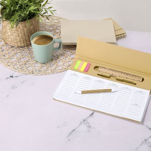 Customized Logo Recycled Cardboard Weekly Planner Notepad <b>Sticky</b> <b>Notes</b> Set New Arrival Office Stationery Paper School - Product Image 4