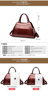 Women Handbag Vintage Casual <b>Tote</b> Top-Handle Women Messenger Bags Large Capacity Luxury Designer Handbag Shoulder Bag - Product Image 3