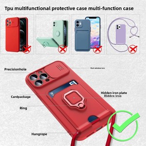 Mejor <span class=keywords><strong>Precio</strong></span> para Cordón Multifuncional para Colgar, Porta Tarjetas, Funda para Teléfono Móvil, Material TPU, Diseño Animal, Protector - Product Image 3