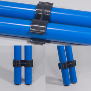 Collier <span class=keywords><strong>de</strong></span> serrage double en <span class=keywords><strong>PVC</strong></span> - Serre-tube, pince papillon et accessoires <span class=keywords><strong>de</strong></span> raccordement pour l'alimentation en eau - Product Image 3