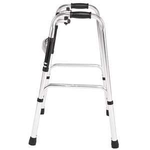 Aluminum Alloy <b>Walker</b> Single Bend Adjustable Height <b>For</b> Elderly And <b>Disabled</b> Mobility Aid - Product Image 2