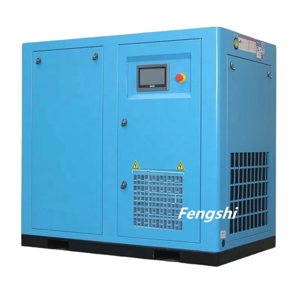 Compresor de aire industrial de 37kw, compresor de tornillo de bajo ruido, 37 kw, PM, 50 hp, eléctrico, 50hp, Fengshi, Vialvv, Yiwu