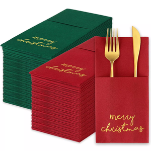 Échantillon gratuit Serviettes de table jetables en lin Serviettes en <span class=keywords><strong>papier</strong></span> Invité Serviettes en <span class=keywords><strong>papier</strong></span> colorées <span class=keywords><strong>et</strong></span> douces avec poche - Product Image 6