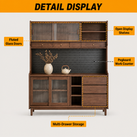 Meubles de rangement modernes haut de gamme de style américain, vente directe d'usine, prix bas, qualité durable, peinture, cadre en bois massif