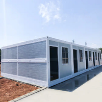 Maison conteneur pliable de 20 pieds, maison modulaire préfabriquée, cabane préfabriquée, modèle de maison