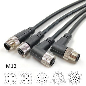 Nhà máy bán M12 M8 M5 M16 M23 3P 4P 6P 7P 8P 12p 16P 17p 19P 24p không thấm nước IP67 đúc PVC Pur cáp kết nối - Product Image 3