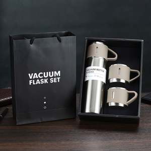 Custom Stainless Steel Travel Vacuum Flask <b>Gift</b> <b>Set</b> Thermos Vacuum Flask With Two Cups - Product Image 6