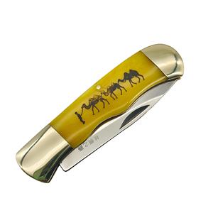 มีดพับด้ามกระดูกอูฐถนนผ้าไหม - Product Image 4