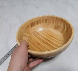 Conjunto de tigela de frutas de salada de bambu - Product Image 4