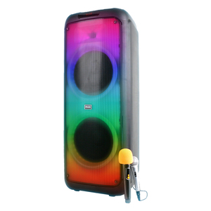 Microphones sans fil, radio portable, enceinte boombox, enceinte d'urgence pour l'extérieur, produits à énergie solaire, caisson de basses 12 pouces - Product Image 3