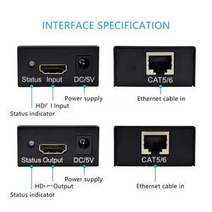 Extensor <span class=keywords><strong>HDMI</strong></span> de 60M, Cat5e, <span class=keywords><strong>Cat</strong></span> 6, Ethernet, IP, TCP, Señal HD a LAN, Convertidor 1080p 3D, Transmisor y Receptor TX RX - Product Image 4