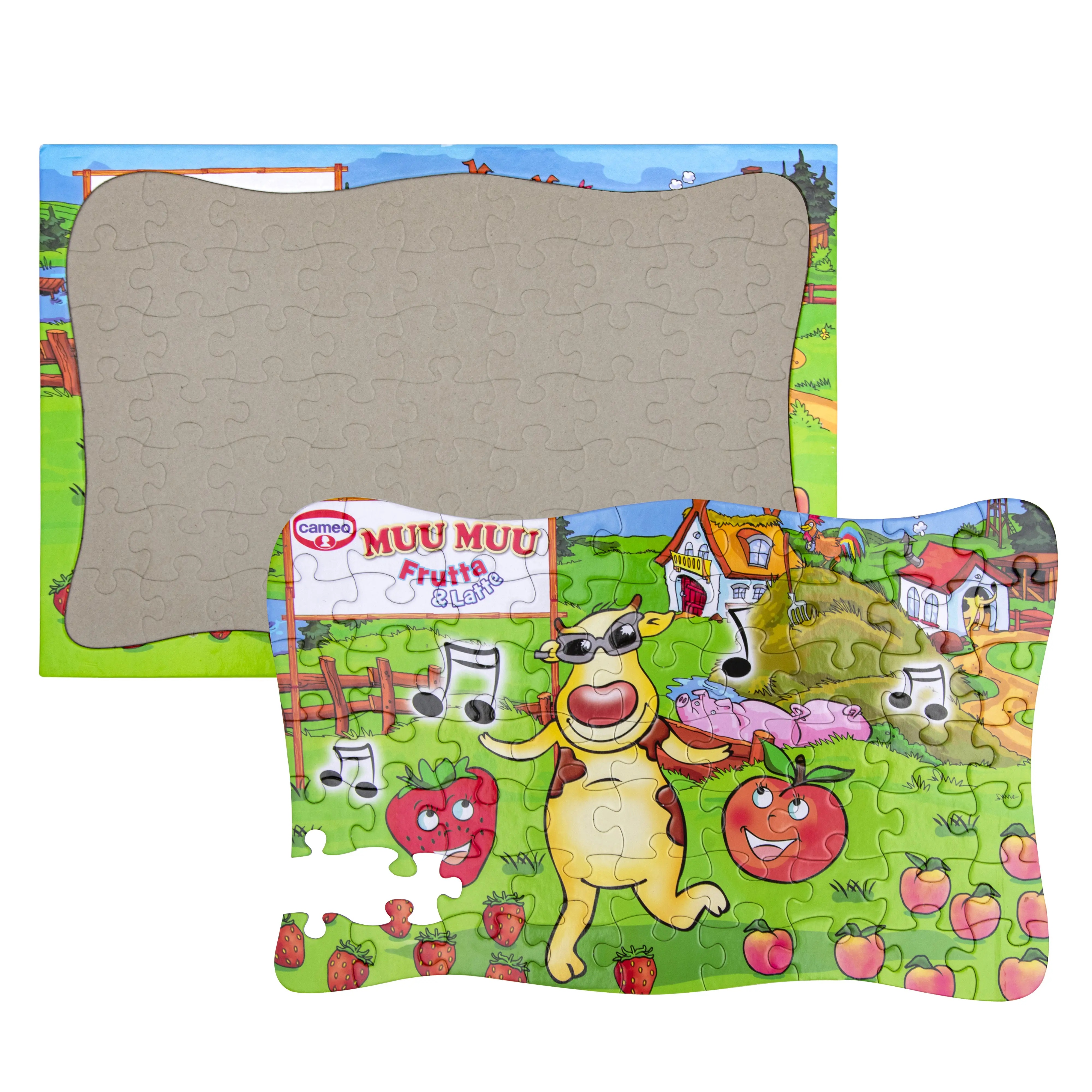 Customized Paper Puzzle Magic Puzzle With Tray For Children