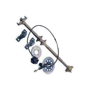 Accesorios Go-<span class=keywords><strong>Kart</strong></span> eléctricos de cuatro ruedas caseros DIY, tubo de acero, suspensión trasera, freno de disco ampliado, eje trasero, puente trasero de 1,4 M - Product Image 1