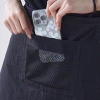 Tablier sans manches mi-long avec impression de logo personnalisée, réutilisable, respirant, pour hôtellerie et tenue de travail