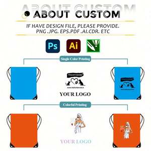 Wholesale Custom Logo Plain Polyester <b>Drawstring</b> Bag Eco Friendly Nylon Carry <b>Backpack</b> Sport Gift Bag <b>Drawstring</b> Bag Promotional - Product Image 3