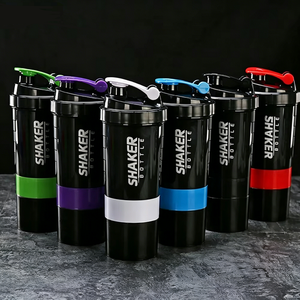 Borraccia Shaker per Proteine a 3 Strati con Logo Personalizzato, Grande Capacità, per Body Building, Esercizio Fisico e Palestra - Product Image 3