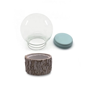 Palla di neve vuota in vetro fai-da-te con base in legno per la <span class=keywords><strong>riparazione</strong></span> - Product Image 2