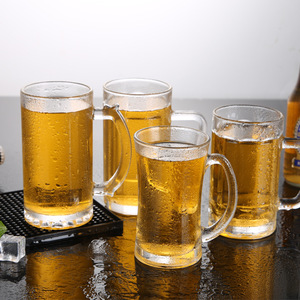 Vaso de <span class=keywords><strong>Cerveza</strong></span> de Vidrio al por Mayor con Asa de 500ml, Vaso Transparente para <span class=keywords><strong>Cerveza</strong></span> de Trigo, <span class=keywords><strong>Ale</strong></span>, Lager, Stout, Utensilios de Bar - Product Image 2