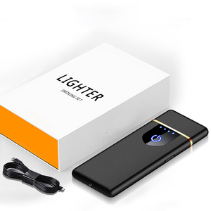 Venta caliente filamento de tungsteno carga fuerte a prueba de viento inducido bobina de doble cara Flip Top USB encendedores logotipo personalizado - Product Image 5