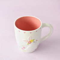 BONWILL tasse en céramique lapin avec couronne Design tasse à café en relief