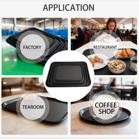 Plateau de service pour restaurant, buffet, biodégradable, respectueux de l'environnement, en plastique, antidérapant, pour cafétéria