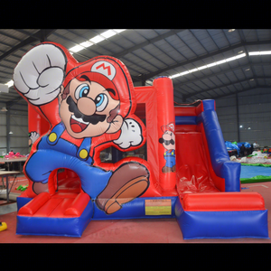 Castillo Inflable <span class=keywords><strong>Mario</strong></span> con Tobogán, <span class=keywords><strong>Casa</strong></span> de Brinco para Fiestas Infantiles, Certificado CE, Grado Comercial - Product Image 3