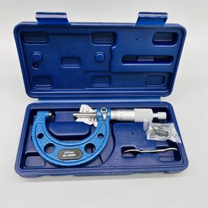 25-50Mm Analoge Metrische <span class=keywords><strong>Micrometer</strong></span> Schroefmeter Buiten <span class=keywords><strong>Micrometer</strong></span> Met 0.01 Resolutie En Blauwe Verfspray - Product Image 3