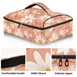 Aloha Collection Wholesale Custom Logo Waterproof Soft Portable Insulated Food Bag Casserole Cooler Bags for Hiking - Product Image 2