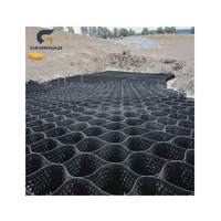 Géocell en HDPE Georoad TGLG avec structure alvéolaire perforée pour la protection des pentes, garantie 5 ans