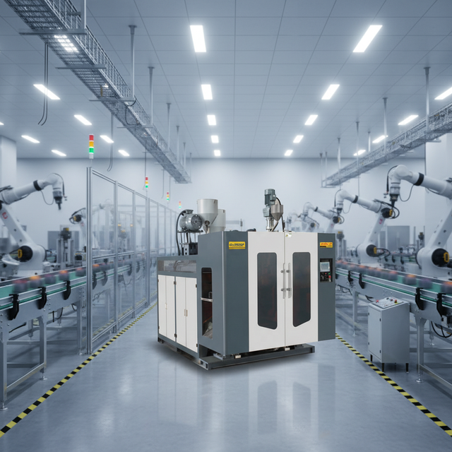 Hot Sale Automatic Extrusion Blow Molding Machine JN-S2L Improving the Product Quality with MOOG Parison Control System