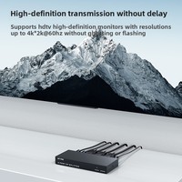 4K*2K 60Hz 10M 21.6Gbit/S Dc 5V Dp Splitter 1X2 1 Masuk 2 Keluar 2 Arah Mode Ekstensi Dengan Ekstraksi Audio