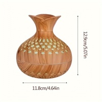 Humidificateur d'air rond en plastique flexible moderne avec lumière nocturne USB et lumière LED 5 couleurs