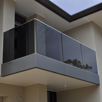 Profilé en U en aluminium de qualité professionnelle pour balustrade en verre sans cadre, haute résistance pour projets commerciaux