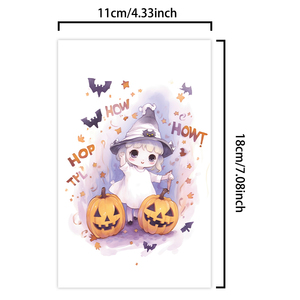 Tatuajes Temporales de Halloween, Pegatina de <span class=keywords><strong>Brazo</strong></span>, Calabaza Divertida de Halloween, Murciélago de Bruja, <span class=keywords><strong>Tatuaje</strong></span> Impermeable de Dibujos Animados PARA LA Pierna del <span class=keywords><strong>Brazo</strong></span> DE LA Niña - Product Image 2