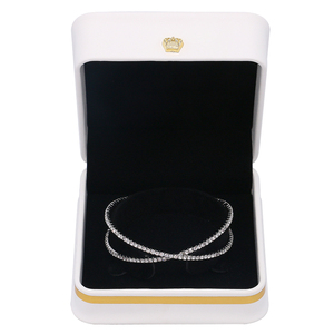 Hộp Quà Tặng Trang Sức Mini Vòng Tay Mặt Dây Chuyền Bông Tai Vòng Cổ Vòng Cổ Bằng Da PU Bộ Hộp Đựng Trang Sức Tùy Chỉnh Có LOGO - Product Image 4