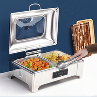 Buffet électrique complet chauffe-plats électrique chauffe-plats en acier inoxydable ensemble de buffet chauffe-plats de fête